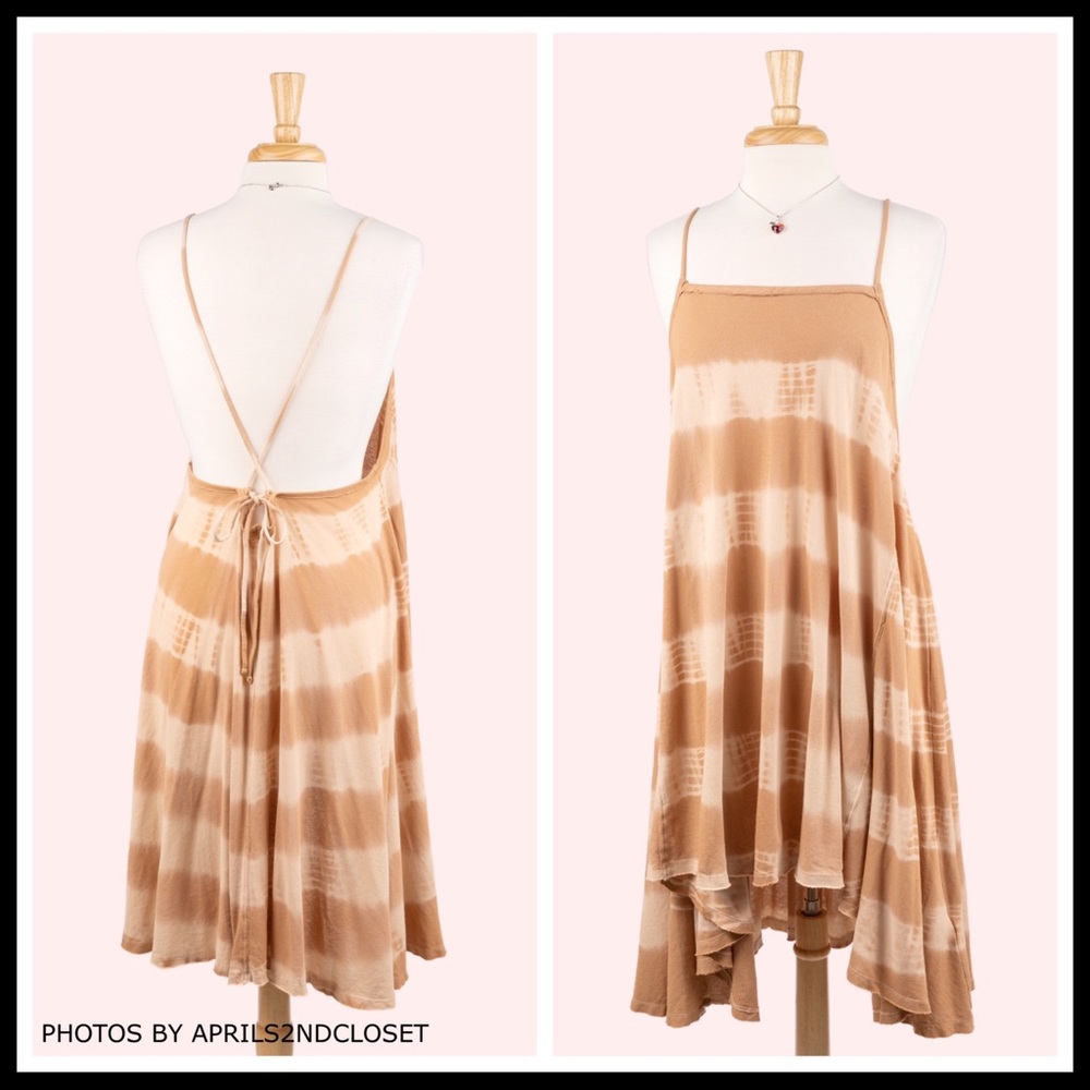 FREE PEOPLE BOHO TUNIC FLOWY MINI TANK DRESS A3C - Picture 4 of 16